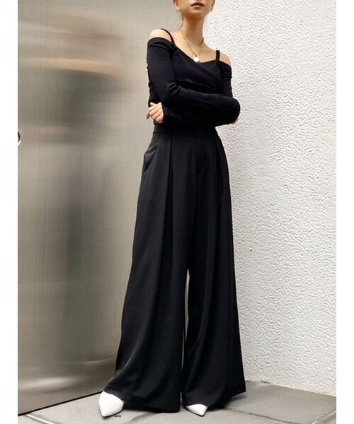 GYDA(ジェイダ)の「カシュクールデザインオフショルトップス(Tシャツ/カットソー・レディース・ブラウン/オフホワイト/ブラック・FREE)」の12枚目の写真