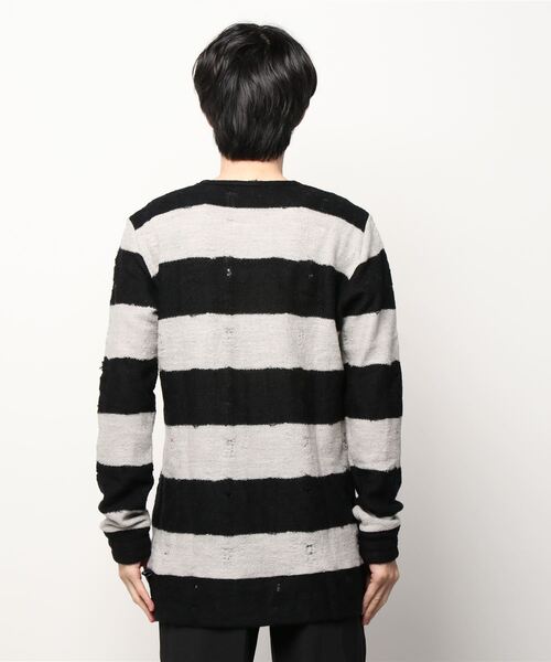 kiryuyrik（キリュウキリュウ）の「PullOver（ニット/セーター・メンズ・ブラック×ホワイト・SMALL/MEDIUM）」の3枚目の写真