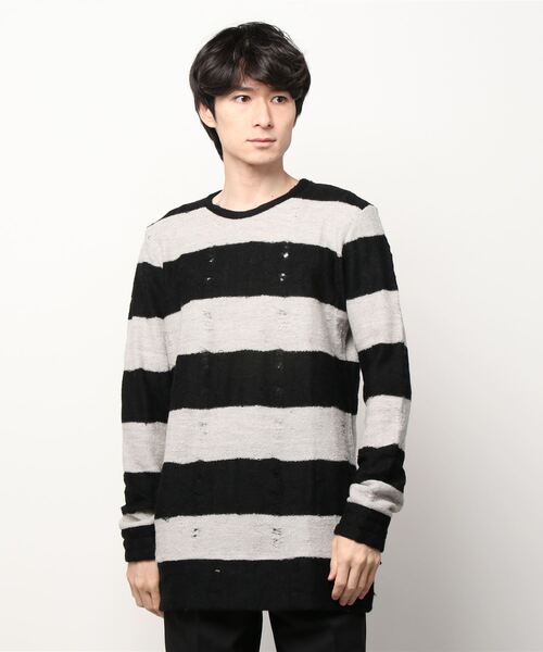 kiryuyrik（キリュウキリュウ）の「PullOver（ニット/セーター・メンズ・ブラック×ホワイト・SMALL/MEDIUM）」の5枚目の写真