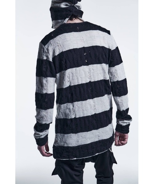 kiryuyrik（キリュウキリュウ）の「PullOver（ニット/セーター・メンズ・ブラック×ホワイト・SMALL/MEDIUM）」の4枚目の写真