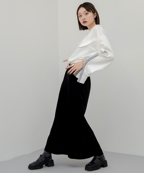 VACANCY（ヴァカンシー）の「アソート柄ペンシルベロアスカート（スカート・レディース・ブラック/その他/ゴールド/ブルー・FREE）」の14枚目の写真