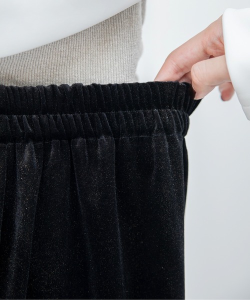 VACANCY（ヴァカンシー）の「アソート柄ペンシルベロアスカート（スカート・レディース・ブラック/その他/ゴールド/ブルー・FREE）」の17枚目の写真