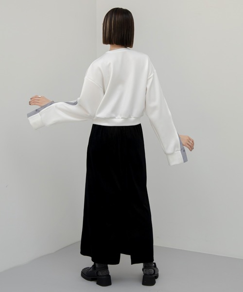 VACANCY（ヴァカンシー）の「アソート柄ペンシルベロアスカート（スカート・レディース・ブラック/その他/ゴールド/ブルー・FREE）」の13枚目の写真