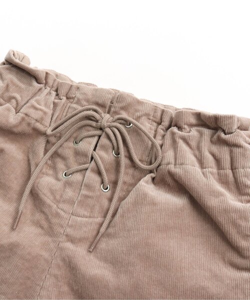 apres les cours（アプレレクール）の「ウエストリボンコーデュロイパンツ（その他パンツ・キッズ・アイボリー/ラベンダー/ベージュ/ブラウン・130/80/110/90/140/120/100）」の17枚目の写真