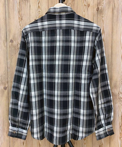 AVIREX（アヴィレックス）の「デイリーコットンフランネル ワークシャツ（シャツ/ブラウス・メンズ・ブラック/カーキ/サックスブルー/レッド/グリーン/ネイビー・M/L/XXL/XL）」の13枚目の写真