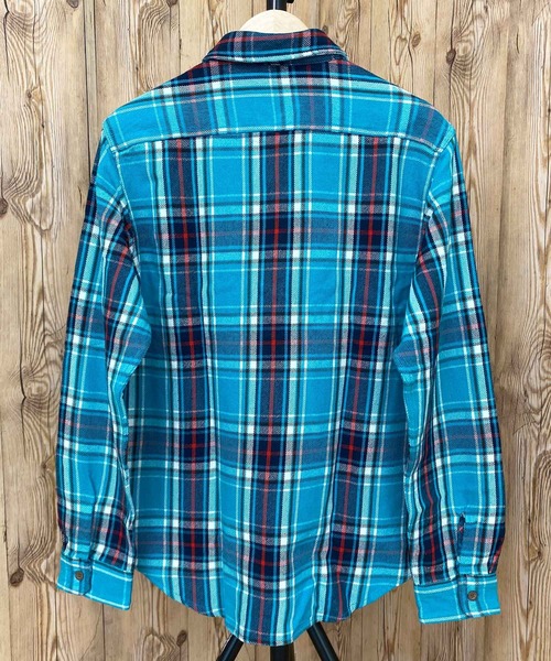 AVIREX（アヴィレックス）の「デイリーコットンフランネル ワークシャツ（シャツ/ブラウス・メンズ・ブラック/カーキ/サックスブルー/レッド/グリーン/ネイビー・M/L/XXL/XL）」の9枚目の写真