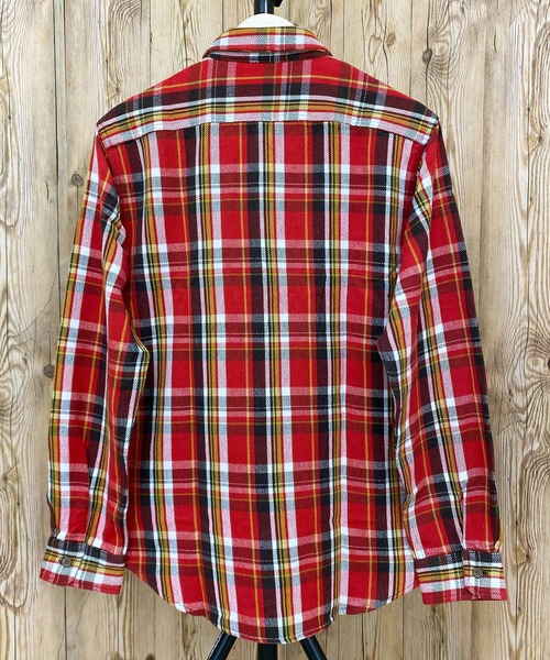 AVIREX（アヴィレックス）の「デイリーコットンフランネル ワークシャツ（シャツ/ブラウス・メンズ・ブラック/カーキ/サックスブルー/レッド/グリーン/ネイビー・M/L/XXL/XL）」の12枚目の写真