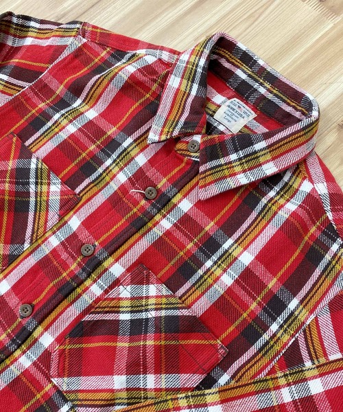 AVIREX（アヴィレックス）の「デイリーコットンフランネル ワークシャツ（シャツ/ブラウス・メンズ・ブラック/カーキ/サックスブルー/レッド/グリーン/ネイビー・M/L/XXL/XL）」の20枚目の写真