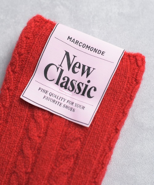 And A（アンドエー）の「MARCOMONDE マルコモンド / wholegarment wool socks ホールガーメント ウールソックス / 10GWGW2-20C（ソックス/靴下・レディース・アイボリー/ライトブラウン/レッド/チャコールグレー・MENS/WOMENS）」の10枚目の写真