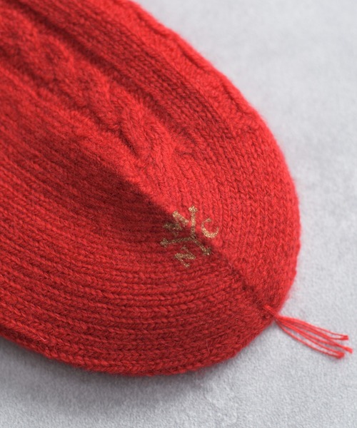 And A（アンドエー）の「MARCOMONDE マルコモンド / wholegarment wool socks ホールガーメント ウールソックス / 10GWGW2-20C（ソックス/靴下・レディース・アイボリー/ライトブラウン/レッド/チャコールグレー・MENS/WOMENS）」の12枚目の写真