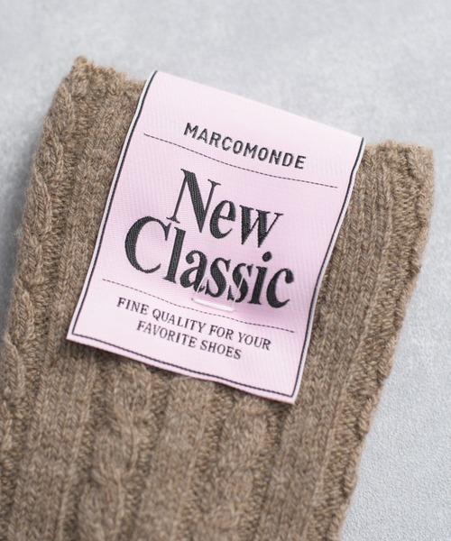 And A（アンドエー）の「MARCOMONDE マルコモンド / wholegarment wool socks ホールガーメント ウールソックス / 10GWGW2-20C（ソックス/靴下・レディース・アイボリー/ライトブラウン/レッド/チャコールグレー・MENS/WOMENS）」の15枚目の写真