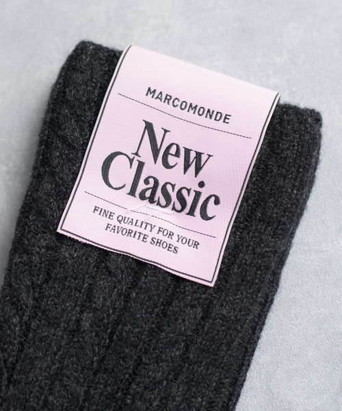 And A（アンドエー）の「MARCOMONDE マルコモンド / wholegarment wool socks ホールガーメント ウールソックス / 10GWGW2-20C（ソックス/靴下・レディース・アイボリー/ライトブラウン/レッド/チャコールグレー・MENS/WOMENS）」の19枚目の写真