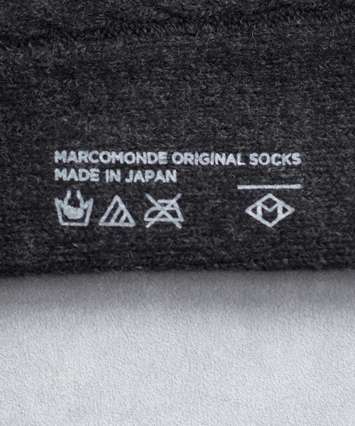 And A（アンドエー）の「MARCOMONDE マルコモンド / wholegarment wool socks ホールガーメント ウールソックス / 10GWGW2-20C（ソックス/靴下・レディース・アイボリー/ライトブラウン/レッド/チャコールグレー・MENS/WOMENS）」の22枚目の写真