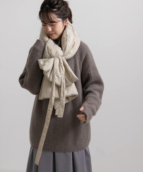 LAATO(ラート)の「MERRY SET DOWN JACKET(ダウンジャケット/コート・レディース・ベージュ/オフホワイト/チャコールグレー・FREE)」の5枚目の写真