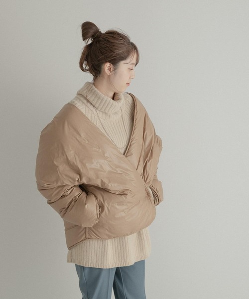 LAATO(ラート)の「MERRY SET DOWN JACKET(ダウンジャケット/コート・レディース・ベージュ/オフホワイト/チャコールグレー・FREE)」の12枚目の写真