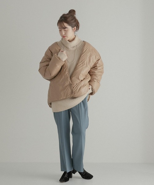 LAATO(ラート)の「MERRY SET DOWN JACKET(ダウンジャケット/コート・レディース・ベージュ/オフホワイト/チャコールグレー・FREE)」の16枚目の写真