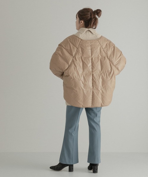 LAATO(ラート)の「MERRY SET DOWN JACKET(ダウンジャケット/コート・レディース・ベージュ/オフホワイト/チャコールグレー・FREE)」の17枚目の写真