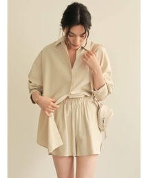 Relax linen short パンツ