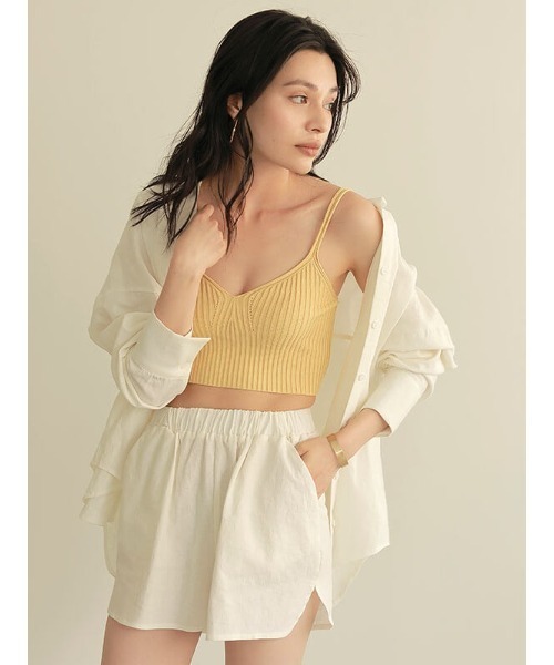 ACYM(アシーム)の「Relax linen short パンツ(その他パンツ・レディース・ベージュ/アイボリー・FREE)」の8枚目の写真