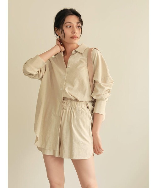 ACYM(アシーム)の「Relax linen short パンツ(その他パンツ・レディース・ベージュ/アイボリー・FREE)」の7枚目の写真