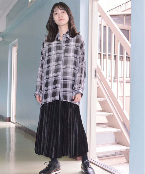 HARLEM ROUNGE(ハーレムラウンジ)の「シアーシャツ(シャツ/ブラウス・レディース・ブラック/ゼブラ/ホワイト/チェック/その他・FREE)」の5枚目の写真