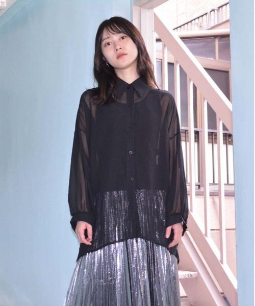 HARLEM ROUNGE(ハーレムラウンジ)の「シアーシャツ(シャツ/ブラウス・レディース・ブラック/ゼブラ/ホワイト/チェック/その他・FREE)」の12枚目の写真