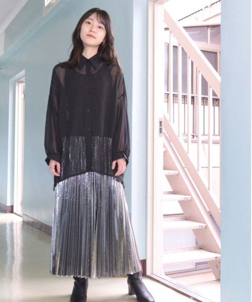 HARLEM ROUNGE(ハーレムラウンジ)の「シアーシャツ(シャツ/ブラウス・レディース・ブラック/ゼブラ/ホワイト/チェック/その他・FREE)」の8枚目の写真