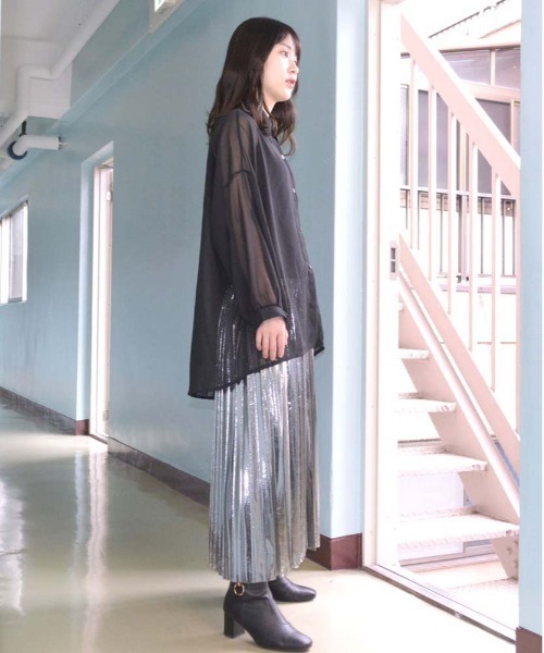 HARLEM ROUNGE(ハーレムラウンジ)の「シアーシャツ(シャツ/ブラウス・レディース・ブラック/ゼブラ/ホワイト/チェック/その他・FREE)」の6枚目の写真