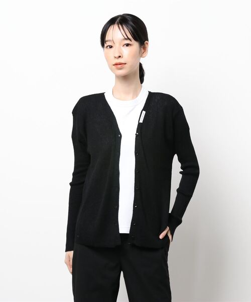 MAISON DE THERESE(メゾン ド テレーズ)の「Vネック ボタン開きニットカーディガン(カーディガン/ボレロ・レディース・ベージュ/アイボリー/ブルー/ブラック/ブラウン/グレー・FREE)」の1枚目の写真
