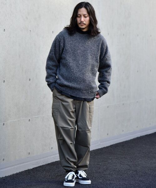 SHIPS（シップス）の「【WEB限定】SHIPS: 6ポケット ミリタリー ワイド イージー カーゴ パンツ（カーゴパンツ・メンズ・チャコールグレー/ブラック/オリーブ・SMALL/MEDIUM/LARGE）」の6枚目の写真