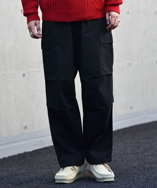 SHIPS（シップス）の「【WEB限定】SHIPS: 6ポケット ミリタリー ワイド イージー カーゴ パンツ（カーゴパンツ・メンズ・チャコールグレー/ブラック/オリーブ・SMALL/MEDIUM/LARGE）」の10枚目の写真