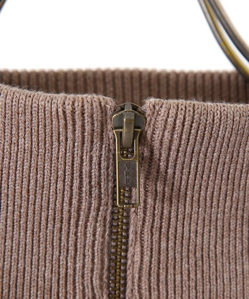 BALLAST ARK（バラストアーク）の「BALLAST ARK / バラストアーク：Half Zip Knit：BA04-K001[AST]（ニット/セーター・メンズ・ブラウン/グレー・M/L）」の8枚目の写真