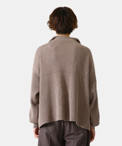 BALLAST ARK（バラストアーク）の「BALLAST ARK / バラストアーク：Half Zip Knit：BA04-K001[AST]（ニット/セーター・メンズ・ブラウン/グレー・M/L）」の13枚目の写真