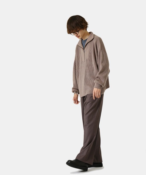 BALLAST ARK（バラストアーク）の「BALLAST ARK / バラストアーク：Half Zip Knit：BA04-K001[AST]（ニット/セーター・メンズ・ブラウン/グレー・M/L）」の14枚目の写真