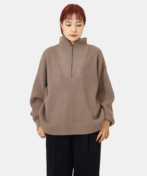 BALLAST ARK（バラストアーク）の「BALLAST ARK / バラストアーク：Half Zip Knit：BA04-K001[AST]（ニット/セーター・メンズ・ブラウン/グレー・M/L）」の15枚目の写真