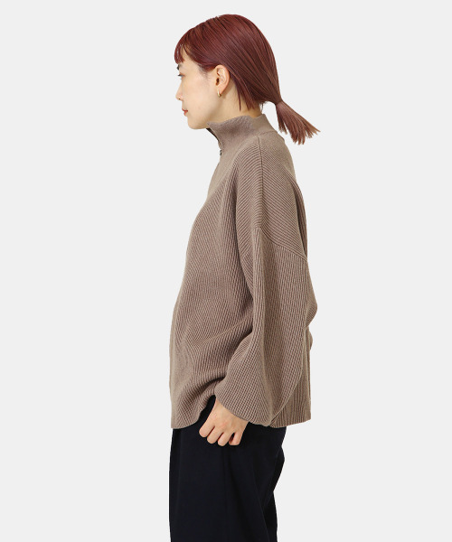 BALLAST ARK（バラストアーク）の「BALLAST ARK / バラストアーク：Half Zip Knit：BA04-K001[AST]（ニット/セーター・メンズ・ブラウン/グレー・M/L）」の16枚目の写真