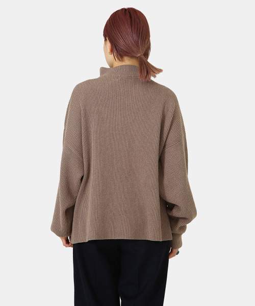 BALLAST ARK（バラストアーク）の「BALLAST ARK / バラストアーク：Half Zip Knit：BA04-K001[AST]（ニット/セーター・メンズ・ブラウン/グレー・M/L）」の17枚目の写真