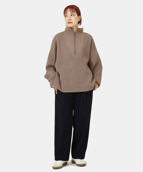 BALLAST ARK（バラストアーク）の「BALLAST ARK / バラストアーク：Half Zip Knit：BA04-K001[AST]（ニット/セーター・メンズ・ブラウン/グレー・M/L）」の18枚目の写真