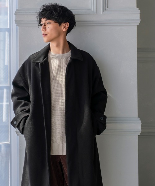 improves（インプローブス）の「テックメルトン ショップコート（ステンカラーコート・メンズ・オリーブ/ブラック/グレイッシュブルー/クリーム・LARGE/MEDIUM/X-LARGE）」の14枚目の写真