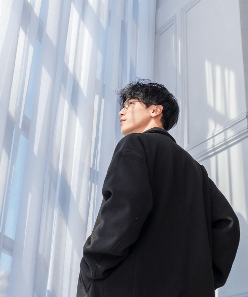 improves（インプローブス）の「テックメルトン ショップコート（ステンカラーコート・メンズ・オリーブ/ブラック/グレイッシュブルー/クリーム・LARGE/MEDIUM/X-LARGE）」の5枚目の写真