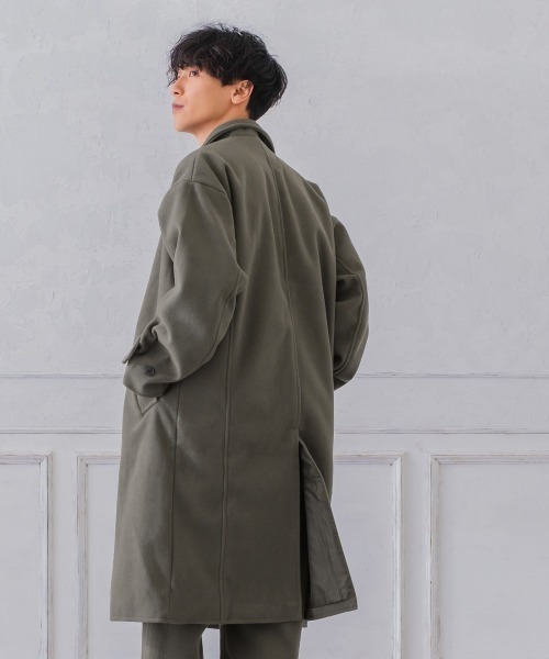 improves（インプローブス）の「テックメルトン ショップコート（ステンカラーコート・メンズ・オリーブ/ブラック/グレイッシュブルー/クリーム・LARGE/MEDIUM/X-LARGE）」の22枚目の写真