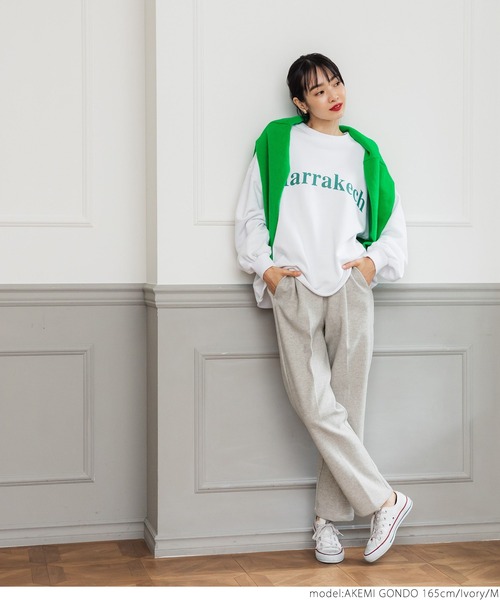 coca（coca）（コカ）の「圧縮ポンチテーパードパンツ（その他パンツ・レディース・ブラウン/アイボリー/チャコール・M/L）」の4枚目の写真