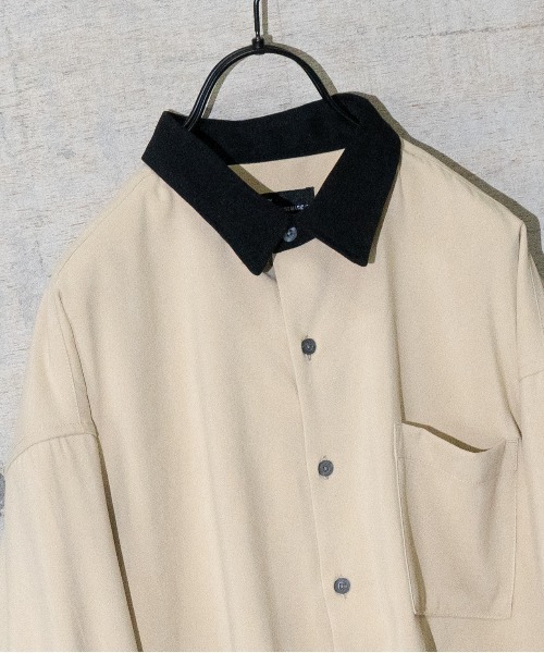 Naive magic(ナイーブマジック)の「【a】モールスキンクレリックシャツ(シャツ/ブラウス・メンズ・グレー/ベージュ/ブルー・LARGE/MEDIUM)」の5枚目の写真