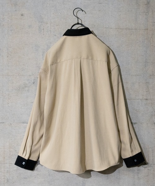 Naive magic(ナイーブマジック)の「【a】モールスキンクレリックシャツ(シャツ/ブラウス・メンズ・グレー/ベージュ/ブルー・LARGE/MEDIUM)」の15枚目の写真