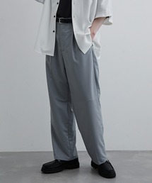 JUNRED | 【ユウ×JUNRed】ポリッシュドTRワンタックストレートワイドパンツ(スラックス)