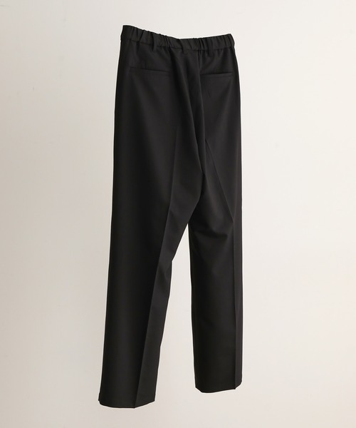 JUNRED(ジュンレッド)の「【ユウ×JUNRed】ポリッシュドTRワンタックストレートワイドパンツ(スラックス・メンズ・ライトグレー/ネイビー/ブラック・S/M/L)」の10枚目の写真