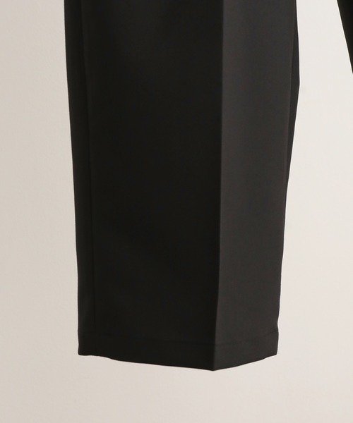 JUNRED(ジュンレッド)の「【ユウ×JUNRed】ポリッシュドTRワンタックストレートワイドパンツ(スラックス・メンズ・ライトグレー/ネイビー/ブラック・S/M/L)」の7枚目の写真