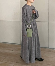 w closet | 小花プリントドロストワンピース(ワンピース)