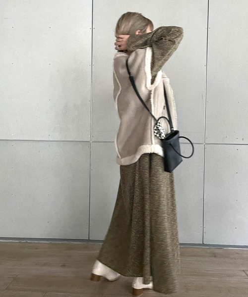 w closet(ダブルクローゼット)の「小花プリントドロストワンピース(ワンピース・レディース・イエロー/グレー系2・FREE)」の15枚目の写真