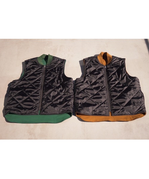 BEAVER（ビーバー）の「FAZZURA/ファズラ　REVERSIBLE VEST リバーシブルベスト（ベスト・メンズ・ダークグリーン/キャメル・1/2）」の13枚目の写真